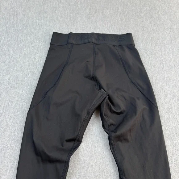 Adidas Leggings Women Medium Black Alphaskin Climalite Crop 22" Athletic Gym Run - Picture 10 of 11